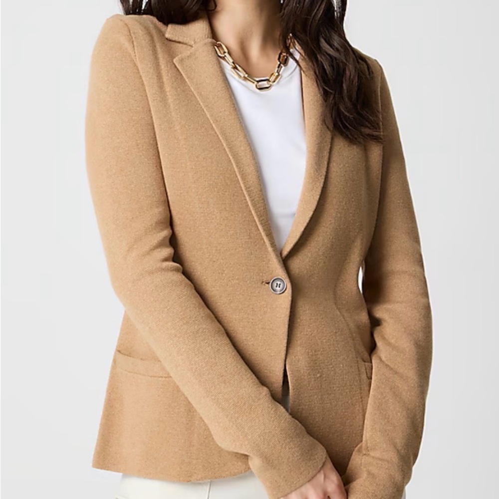 J. Crew Tan Single-Button Blazer - image 2